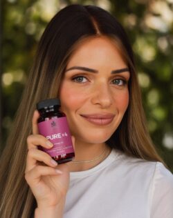 PURE x4  - ארבעה  סוגי מגנזיום, תמצית פרחי פסיפלורה וויטמין 6B – תמונה 2